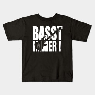 BASST IMMER funny bassist gift Kids T-Shirt